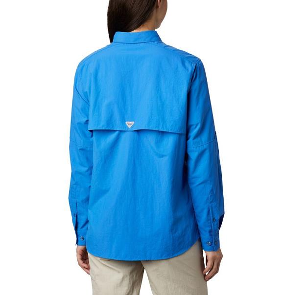 Columbia PFG Bahama Shirts Blue For Women's NZ58143 New Zealand